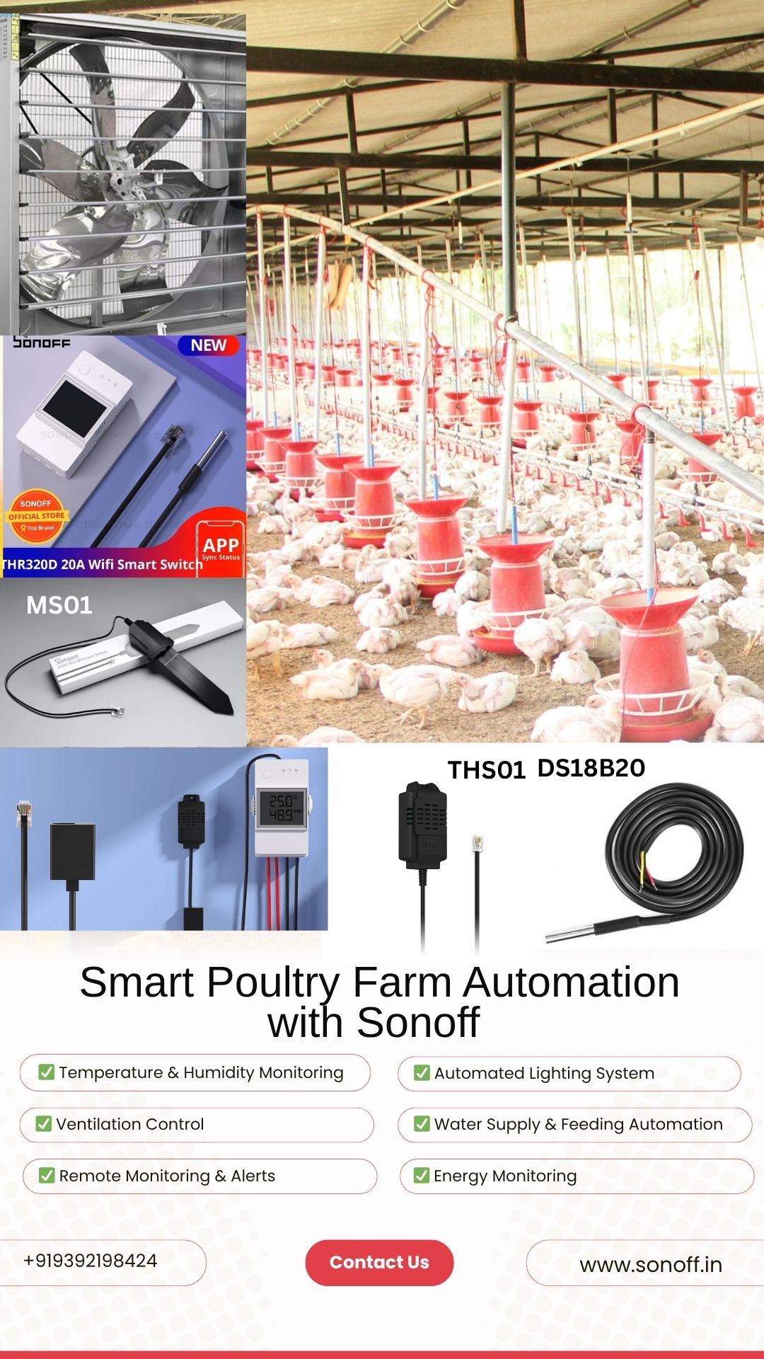 Poultry Automation Smart Poultry Farm Automation with Sonoff India