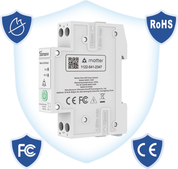 SONOFF Basic DIN Rail Matter16