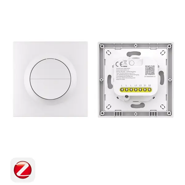 [6979033600102] SONOFF Orb-ZBW2L Zigbee Double Smart Wall Switch | MINI-ZB2GS-L-E 