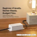 SONOFF Basic Gen5 Matter Over WiFi Smart Switch BASIC-1GS Matter Protocol Large Touch Surface Reliable Work with Apple Ecosystem Alexa Google Home - White
