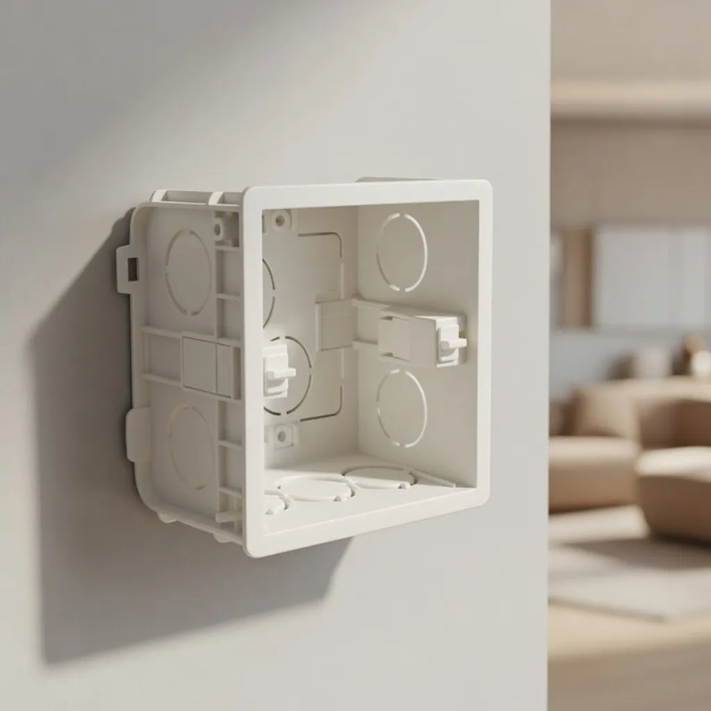 86-Type Universal Smart Switch PVC Back Box | Flush & Surface Mount Compatible | Gang Wall Box for WiFi, Zigbee & Touch Smart Switches | Easy Installation | White