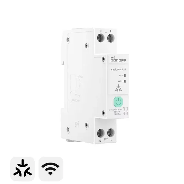 [6979033600379] SONOFF BASIC-1GSP | Basic DIN Rail Matter Over WiFi Smart Switch