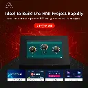 Nextion NX4827P043-011R-Y(IPS Display)Intelligent Series HMI Touch Display with enclosure