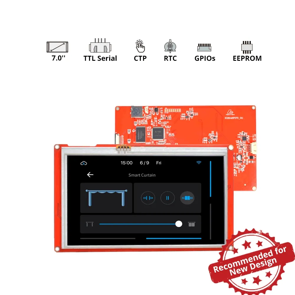 [6920075776010] Nextion Intelligent SeriesNX8048P070-011C is Intelligent series 7.0” inch capacitive HMI touchscreens without enclosure