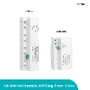 SONOFF SPM Main Unit Smart Power Meter, WiFi Stackable 20A/Gang, Overload Protection, Energy Measurement via eWeLink, Support SD Card, Data Storage