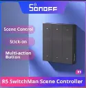 SONOFF SwitchMan R5 Scene Controller with Battery 6-Key Free-Wiring eWeLink-Remote Control Works SONOFF M5/MINIR3 Smart Home