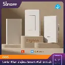 SONOFF ZBM5-3C-120WType Zigbee Smart Wall Switch Supports No Neutral and Neutral Wire Detach Relay Mode Works with Home Assistant