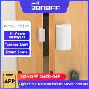 SONOFF SNZB-04P Zigbee Door Window Sensor Tamper Alert Smart Scene Remote Control Smart Home ZHA Work with Alexa Google Home