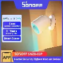 SONOFF SNZB-03P Zigbee3.0 Motion Sensor 5-Seconds Faster Detection Smart Home Security Human Body Detection Smart Scene via eWeLink Work with Alexa Google Home 3+Years battery life