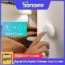 SONOFF SNZB-01P Zigbee3.0 Wireless Panic Button Switch Action Two-way Control Smart Scene Control With Alexa Google Home