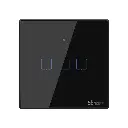 SONOFF T3UK3C TX Smart Wifi Black wall touch switch with Smart Home edge 3 Gang 433 RF Remote Control works Alexa,google home Voice Control IFTTT