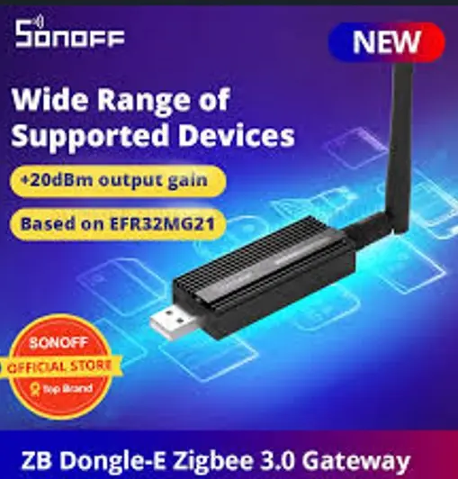 SONOFF Zigbe 3.0 USB Dongle E ZB USB Interface Capture With Antenna Gateway Analyzer Base On TI CC2652P + CP2102N