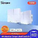 SONOFF M5-3C-80 SwitchMan Smart Wall Switch Push Button Switch 3 Gang Switch Work With Alexa Google Home and other