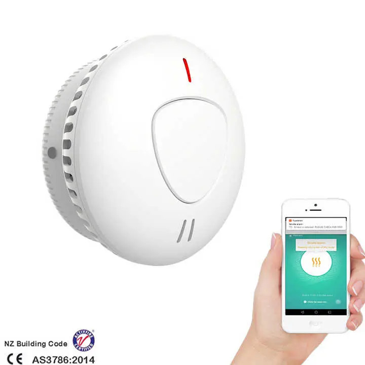 AJ-765-WIFI-RF433mhz Interconnected 360° Sensing Fire APP Remote