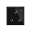 Smart Wifi Black wall touch Retrofit for Anchor Roma Modular switch with Smart Home edge 3Gang works with Alexa,Google