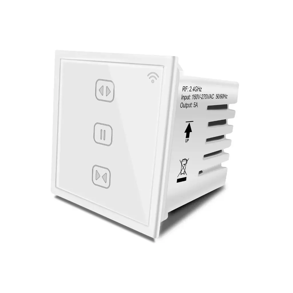 [WF510C-W] Smart WiFi Smart Touch Panel Curtain Motor Door Switch Retrofit for Anchor Modular WF510C-W switch works with Alexa ,Google