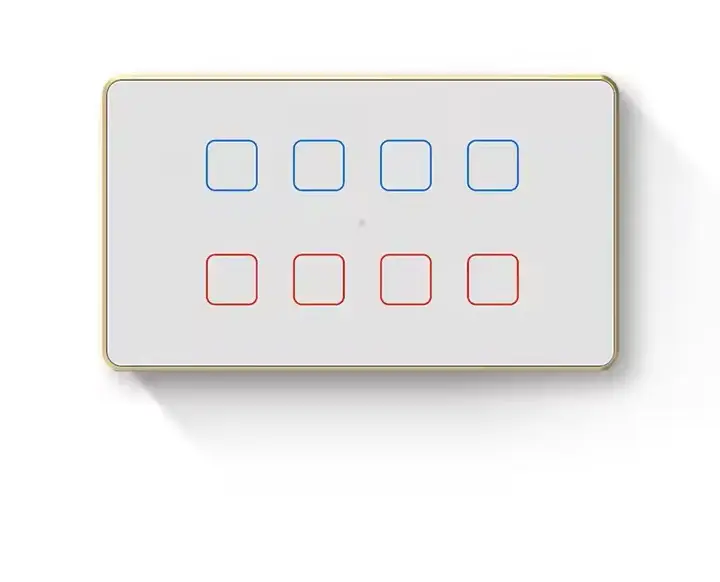 Smart Glass Touch Switch Home India Standard 4M Wireless WIFI Connectivity Alexa Google Assistant APP Smart Life Control