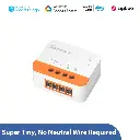 SONOFF ZBMINIL2 Extreme ZigBee Mini Smart Switch No Neutral Wire Required Two Way Control via EWeLink Google Alexa(1 pack )
