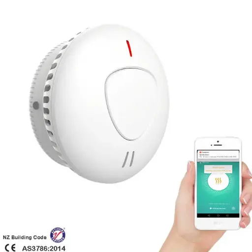 [7336] AJ-765-WIFI-RF433mhz Interconnected 360° Sensing Fire APP Remote