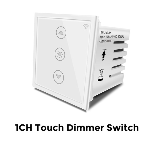 [WF510DW] Smart WiFi Smart Touch Panel Dimmer Light Retrofit for Anchor Roma Modular Switch 1 Gang WF510DW Modular switch works with Alexa ,Google
