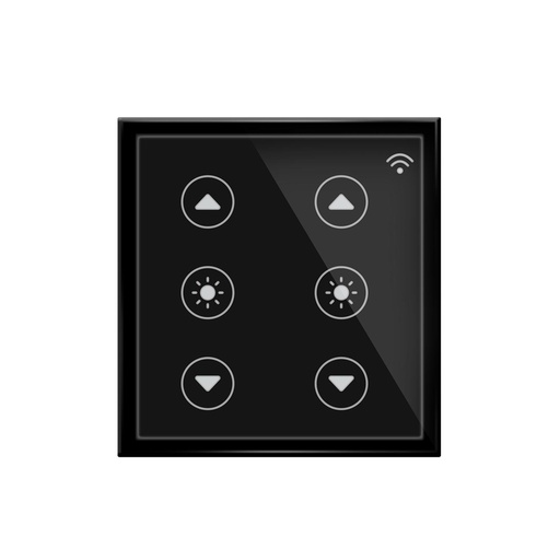[WF520DB] Smart WiFi Smart Touch Panel Dimmer Light Retrofit for Anchor Roma Modular Switch 2 Gang Modular switch works with Alexa ,Google