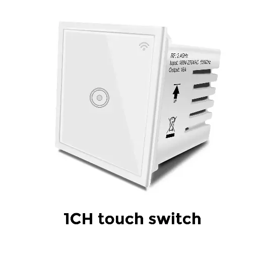 [WF510-16AW] Smart Wifi White wall touch Retrofit for Anchor Roma Modular 1 Gang Switch WF510-16AW  works with Alexa ,Google