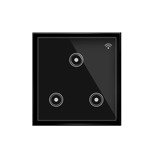 [WF530B] Smart Wifi Black wall touch Retrofit for Anchor Roma Modular switch with Smart Home edge 3Gang works with Alexa,Google