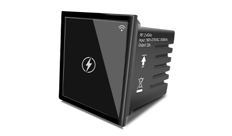 [WF510-32A-Black] Smart WiFi Touch Panel 32A Switch – Retrofit for Anchor Modular WF510‑32A B, Compatible with Alexa and Google