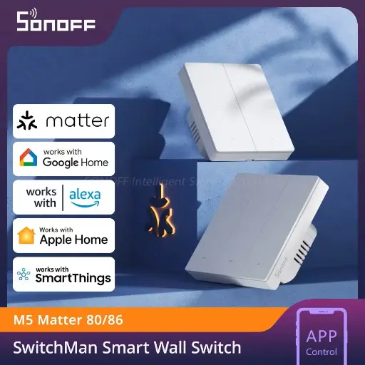 [6920075777833] SONOFF M5-1C-80W Switch Man Smart Wall Switch-M5 Matter