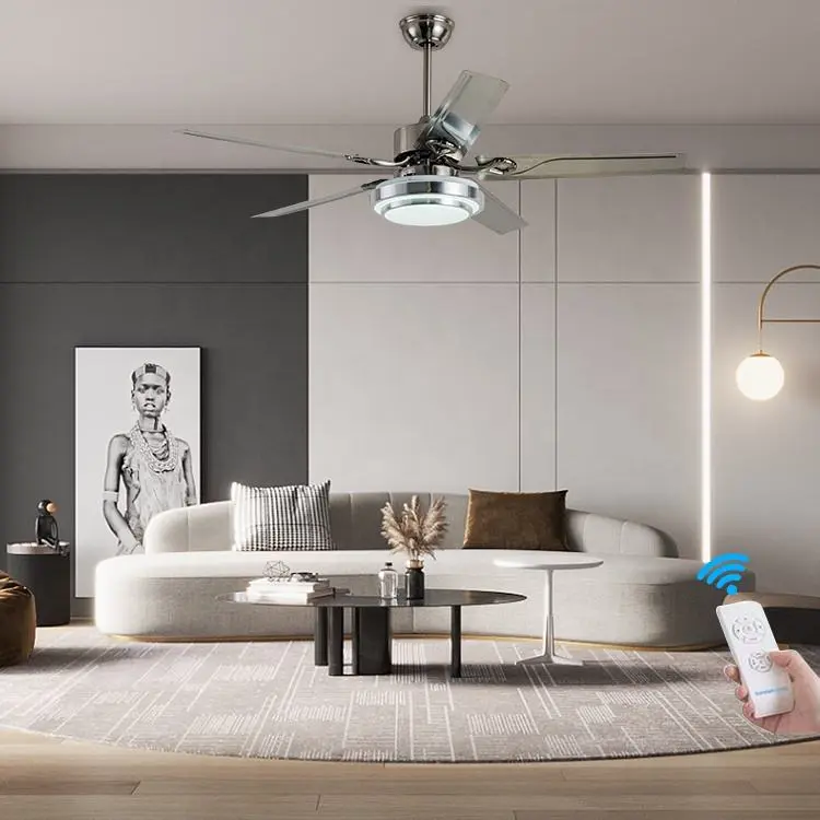 Smart Home Control 3 Colors Led Source 3 Fan Speed Dual Direction Ac ...