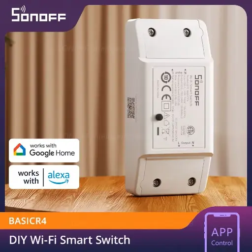 [6920075741865] SONOFF Basic R4 WiFi ESP32 Chip Smart Switch 10A 2400W Smart Scene Magic Switch Module eWeLink IFTTT APP Remote Control Work with S-MATE2 R5 Alexa Google
