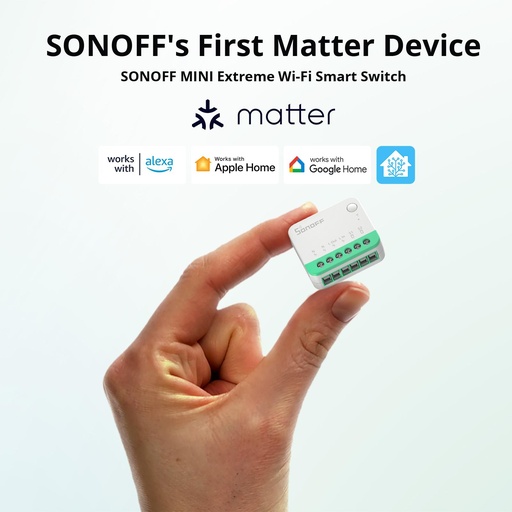 [6920075740516] SONOFF MINIR4M MINI Extreme WiFi Smart Home Switch Detach Relay Matter Voice Control with Alexa Google Home