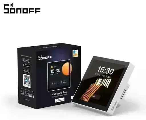 [6920075778045] SONOFF NSPanel Pro Smart Home Control Panel Smart Scene Wall Switch Gateway Hub Voice Control Smart Home Thermostat Display Switch Works with Alexa EU Version