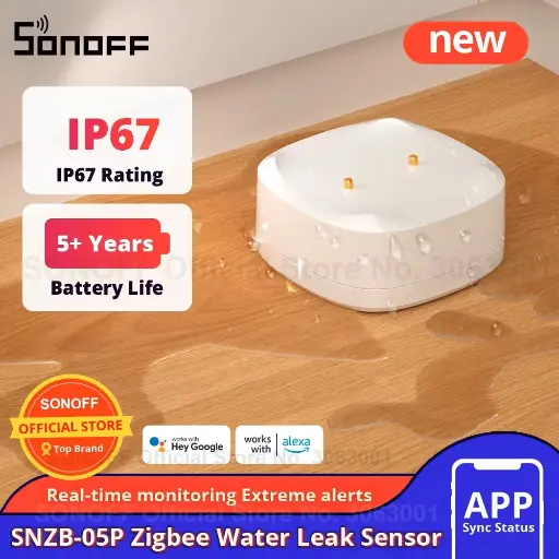 [6920075779875] SONOFF SNZB-05P Zigbee Water Leak Sensor with detection cable