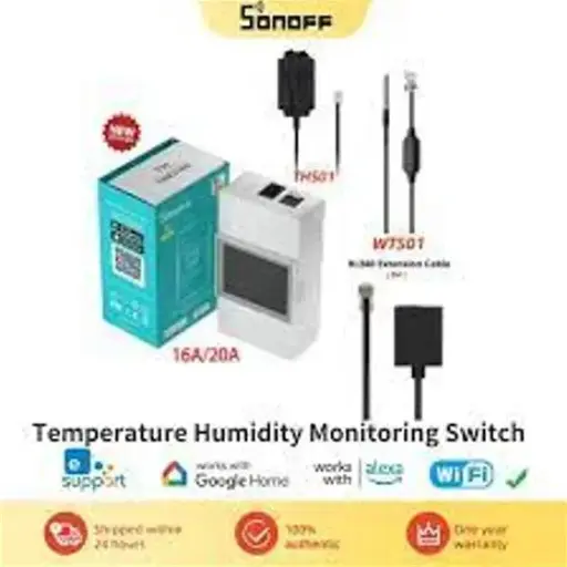 [6920075777543] SONOFF THR320D Elite Smart Temperature and Humidity Monitoring Switch for gardening