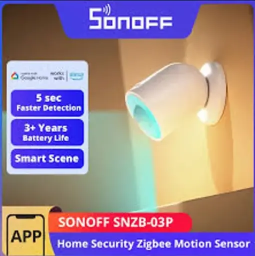 [6920075740639] SONOFF SNZB-03P Zigbee3.0 Motion Sensor 5-Seconds Faster Detection Smart Home Security Human Body Detection Smart Scene via eWeLink Work with Alexa Google Home