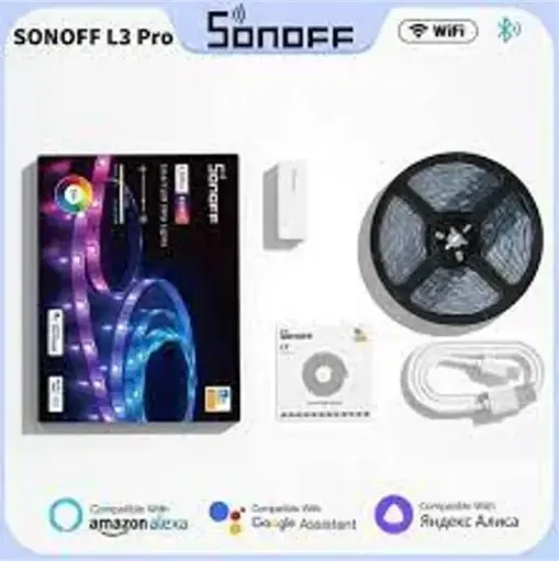 [6920075777345] SONOFF L3 Pro RGBIC Smart LED Strip Lights-5M/16.4Ft with IP54 Protected Rating