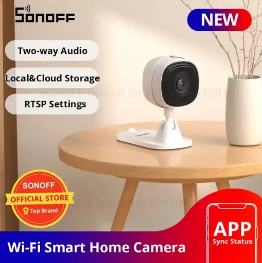[6920075776959] SONOFF Smart Indoor Security Camera 1080P HD WiFi Camera IR Night Vision Motion Detection Two Way Audio Remote Monitor