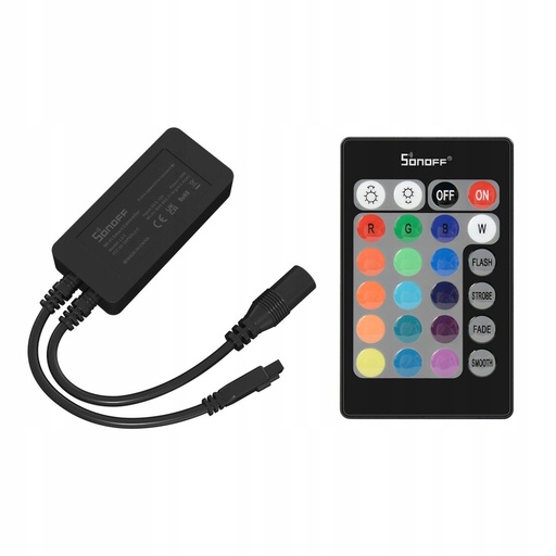 [6920075776737] SONOFF L2-C Smart Wifi RGB LED Strip Controller 24Key IR Remote DC5V 12V 24V Support Alexa,Google Home EWELINK APP