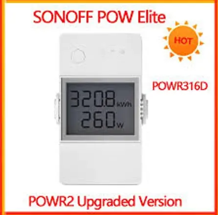 [6920075777499] SONOFF POWR316D Sonoff POW Elite 16A Smart Wifi Power Meter Switch Intelligent Energy Controller 6-Month Consumption History Data Overload Protection Assisted with Alexa Google Home