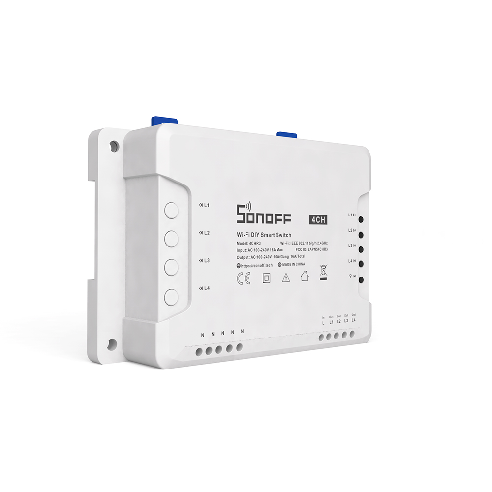SONOFF 4CH R3 WiFi-Schalter 4-Gang Smart APP Fernbedienung für Alexa Goole Home