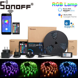 Sonoff L1 Smart WIFI LED Light RGB Waterproof Strip Lamp Kit For Google Alexa 